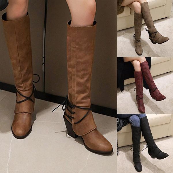 large size 37-43 women's boots with thick heel british high lace-up knight square toe fashion casual lady winter #40, Black
large size 37-43 women's boots with thick heel british high lace-up knight square toe fashion casual lady winter #40, Black