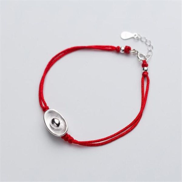 charm bracelets 100% 925 silver creative chinese style ingot red rope bracelet temperament women jewelry sales s2067, Golden;silver
charm bracelets 100% 925 silver creative chinese style ingot red rope bracelet temperament women jewelry sales s2067, Golden;silver