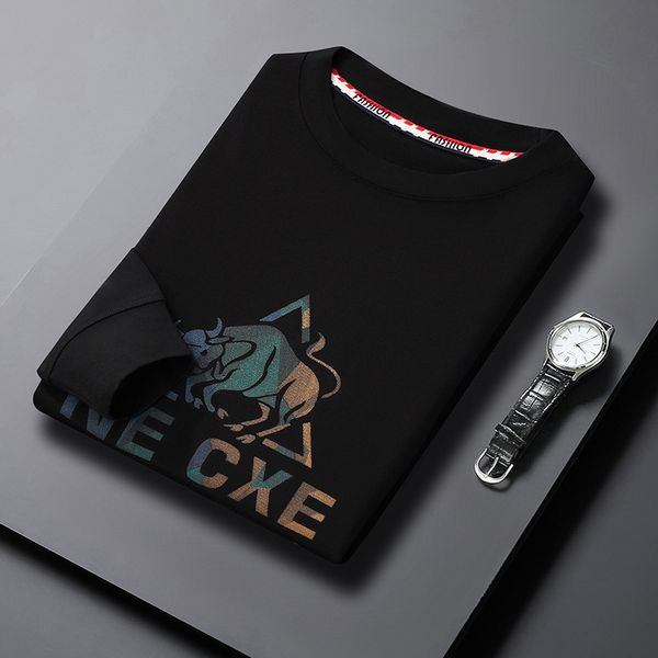 spring and autumn sweater busins casual letter trend printed long sleeve t-shirt men's t-shirt bottom shirt, Black
spring and autumn sweater busins casual letter trend printed long sleeve t-shirt men's t-shirt bottom shirt, Black