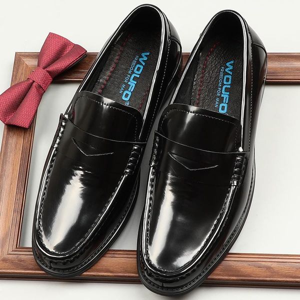 european style leather shoes men, round toe, cow patent single shoes, bright color, comfortable leather, love dress, Black
european style leather shoes men, round toe, cow patent single shoes, bright color, comfortable leather, love dress, Black