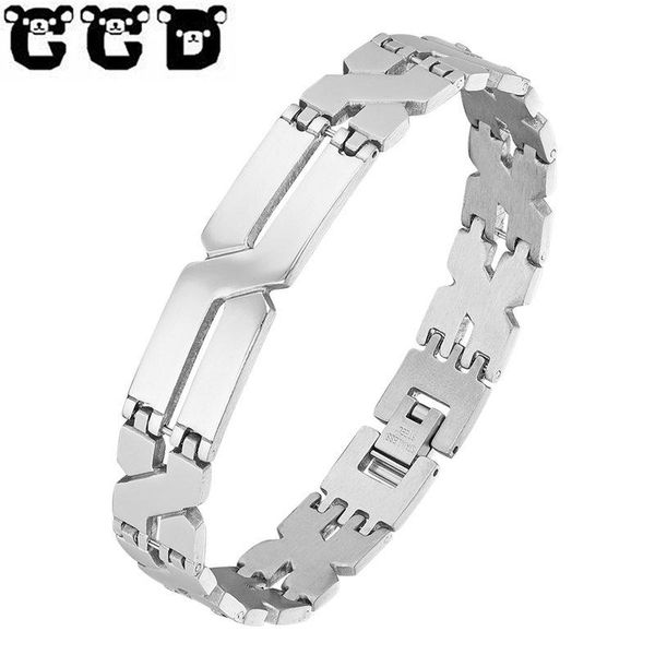 charm bracelets 2021 fashion stainless steel silver bracelet men jewelry geometric type & bangles male gift pulseiras gifts, Golden;silver
charm bracelets 2021 fashion stainless steel silver bracelet men jewelry geometric type & bangles male gift pulseiras gifts, Golden;silver