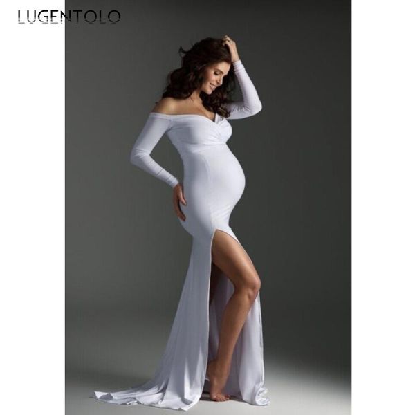 casual dresses lugentolo party dress pregnant woman long sleeve breast wrap women's big swing split fork solid spring, Black;gray
casual dresses lugentolo party dress pregnant woman long sleeve breast wrap women's big swing split fork solid spring, Black;gray