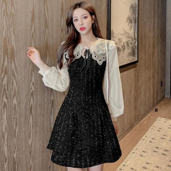 casual dresses make winter net yarn splicing doll led super fairy minus age the a-line dress is little black, Black;gray
casual dresses make winter net yarn splicing doll led super fairy minus age the a-line dress is little black, Black;gray