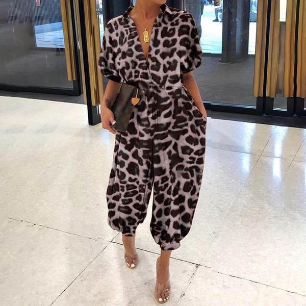 summer women plus size jumpsuit solid leopard printed pockets buttons front belted waist casual loose rompers s-5xl women's jumpsuits &, Black;white
summer women plus size jumpsuit solid leopard printed pockets buttons front belted waist casual loose rompers s-5xl women's jumpsuits &, Black;white