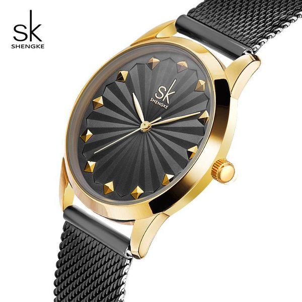 shengke black fashion bracelet watches women luxury stainless steel quartz watch 2021 sk ladies #k0081 wristwatches, Slivery;brown
shengke black fashion bracelet watches women luxury stainless steel quartz watch 2021 sk ladies #k0081 wristwatches, Slivery;brown