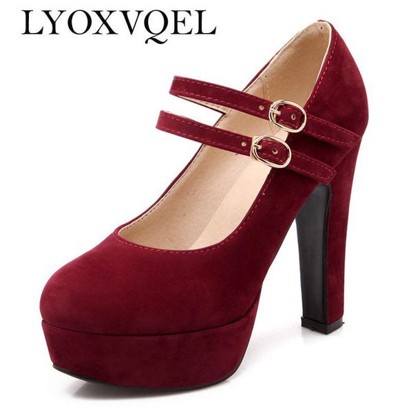 fashion women's high heels shoes ladies pump platform flock buckle solid spring summer plus size c029 dress, Black
fashion women's high heels shoes ladies pump platform flock buckle solid spring summer plus size c029 dress, Black