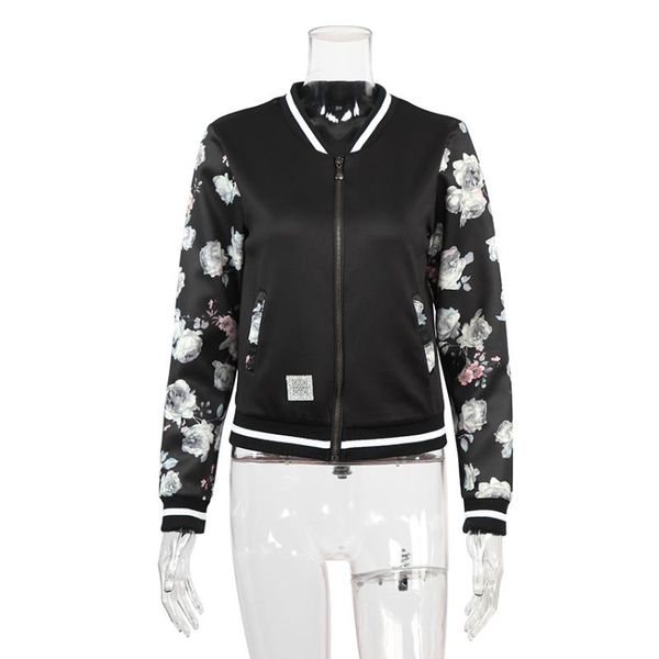 autumn fashion print coats long sleeve zipper women loose coat short ladies casual jacket women's jackets, Black;brown
autumn fashion print coats long sleeve zipper women loose coat short ladies casual jacket women's jackets, Black;brown