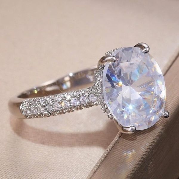 wedding rings caoshi classic luxury big oval crystal for women silver color micro paved zirconia band party jewelry, Slivery;golden 
wedding rings caoshi classic luxury big oval crystal for women silver color micro paved zirconia band party jewelry, Slivery;golden