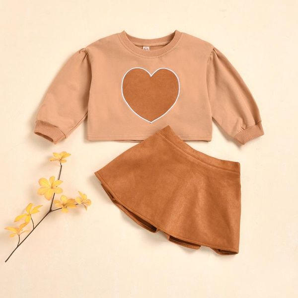 clothing sets 2021 spring baby girl outfit lovely heart print brown short skirt 2pcs clothes set fashion children kids, White
clothing sets 2021 spring baby girl outfit lovely heart print brown short skirt 2pcs clothes set fashion children kids, White