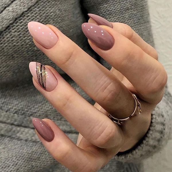 24pcs false press on nails pink color oval head mid-length wear finished product wearable full cover fake nail tips for girls1, Red;gold
24pcs false press on nails pink color oval head mid-length wear finished product wearable full cover fake nail tips for girls1, Red;gold
