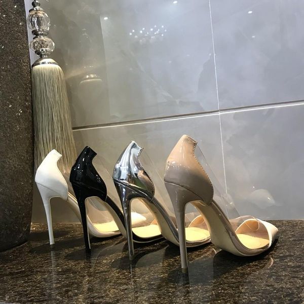 fashion women pumps lady nude patent leather clear point toe high heels shoes thin heeled 12cm 10cm 8cm stiletto dress, Black
fashion women pumps lady nude patent leather clear point toe high heels shoes thin heeled 12cm 10cm 8cm stiletto dress, Black