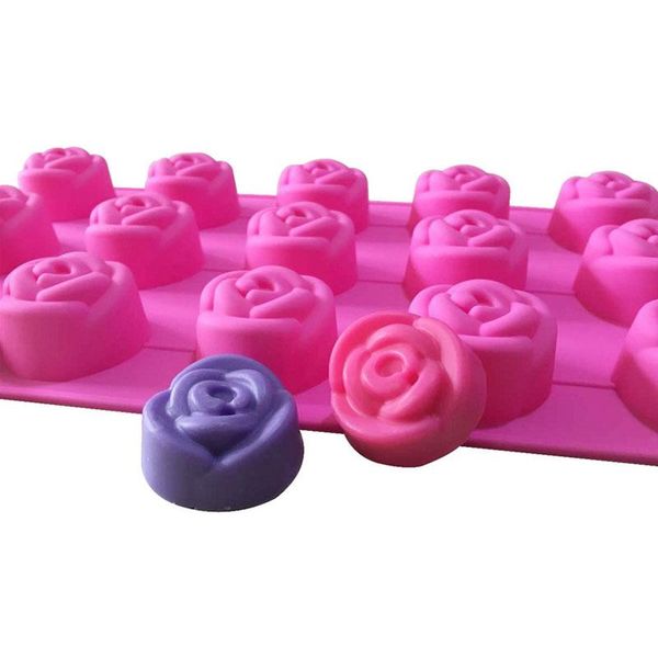 craft tools 15cavity 4.2cm rose flower soap mold silicone for handmade making ice cube chocolate cake banking
craft tools 15cavity 4.2cm rose flower soap mold silicone for handmade making ice cube chocolate cake banking