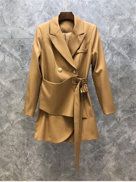 women's suits & blazers 2021 autumn winter blazer coat women notched collar waist band patchwork long sleeve khaki black, White;black
women's suits & blazers 2021 autumn winter blazer coat women notched collar waist band patchwork long sleeve khaki black, White;black