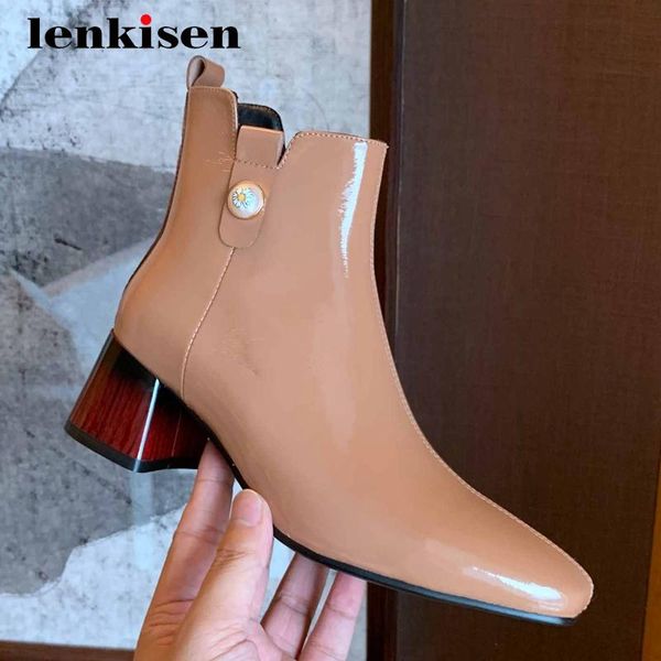 boots lenkisen work split leather square toe thick heel zipper office lady dress large size ankle l4f6, Black
boots lenkisen work split leather square toe thick heel zipper office lady dress large size ankle l4f6, Black