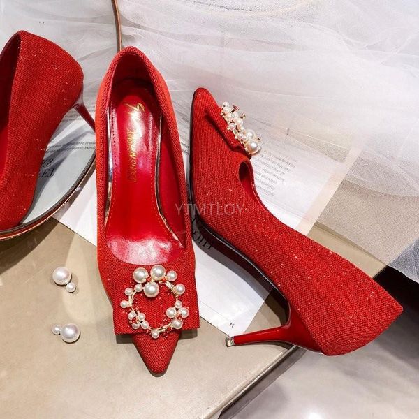 wedding shoes pointed-toe pearl shallow mouth red party heels slip-on zapatos rojos mujer dress, Black
wedding shoes pointed-toe pearl shallow mouth red party heels slip-on zapatos rojos mujer dress, Black