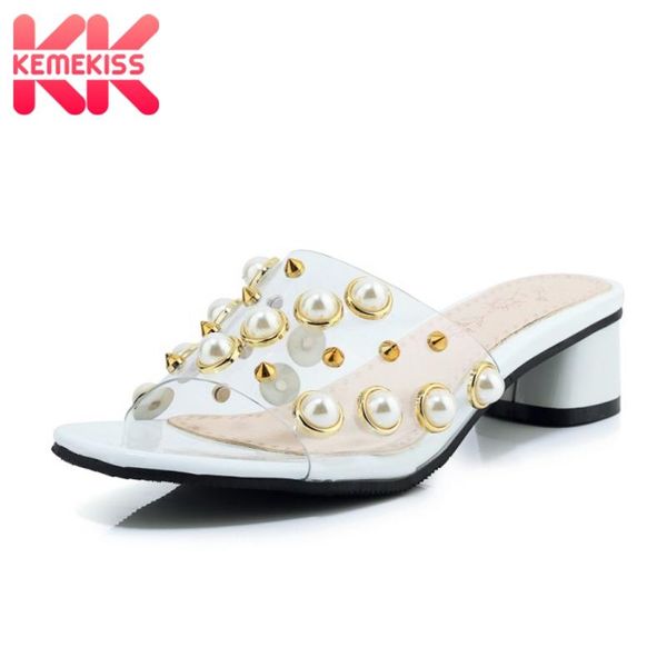 kemekiss size 32-46 women sandals metal shoes beads open toe square heels beach slippers casual outdoor mujer footwear, Black
kemekiss size 32-46 women sandals metal shoes beads open toe square heels beach slippers casual outdoor mujer footwear, Black