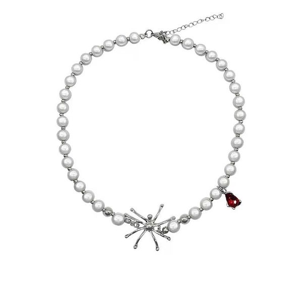 chokers pearl necklace spider ruby pendant clavicle chain retro hip hop style woman jewelry gift, Golden;silver
chokers pearl necklace spider ruby pendant clavicle chain retro hip hop style woman jewelry gift, Golden;silver