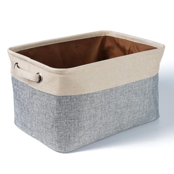 storage baskets folding cotton linen basket washable toy household clothes for home office organizing box tj4175
storage baskets folding cotton linen basket washable toy household clothes for home office organizing box tj4175