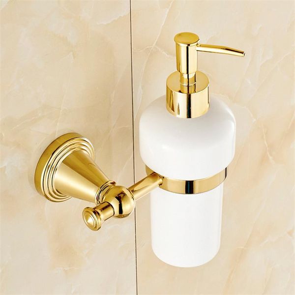 liquid soap dispenser ceramic & brass bathroom shampoo shower gel bottle press type head perfume wall mounted gold
liquid soap dispenser ceramic & brass bathroom shampoo shower gel bottle press type head perfume wall mounted gold