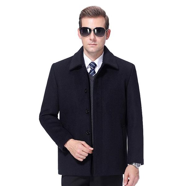 men's wool & blends 2021 jacket men winter coat cashmere autumn blend woolen pea turn-down collar m-4xl, Black
men's wool & blends 2021 jacket men winter coat cashmere autumn blend woolen pea turn-down collar m-4xl, Black
