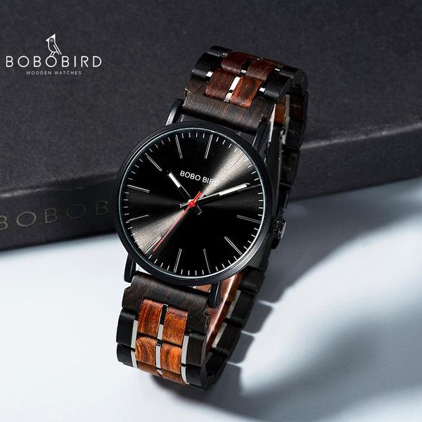 wristwatches relogio masculino 2021 bobo bird men quartz wristwatch wooden watch timepieces with gift wood box v-s19, Slivery;brown
wristwatches relogio masculino 2021 bobo bird men quartz wristwatch wooden watch timepieces with gift wood box v-s19, Slivery;brown