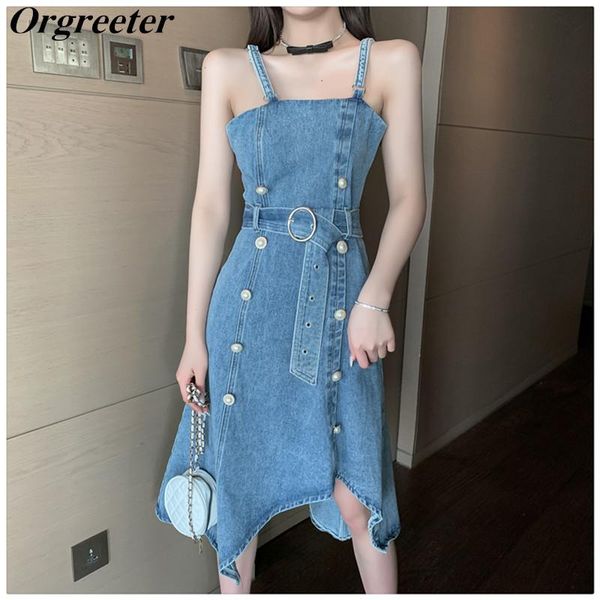 casual dresses chic irregular mid denim dress for women summer double-breasted pearl button spaghetti strap cowboy, Black;gray
casual dresses chic irregular mid denim dress for women summer double-breasted pearl button spaghetti strap cowboy, Black;gray