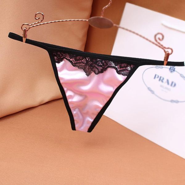 women's panties plus size satin seamless thong breathable low waist comfortable temptation cotton crotch t-pants underwear, Black;pink
women's panties plus size satin seamless thong breathable low waist comfortable temptation cotton crotch t-pants underwear, Black;pink