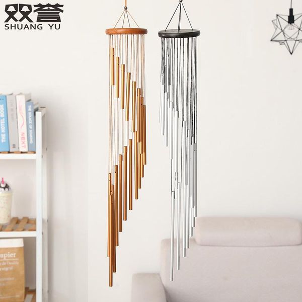 decorative objects & figurines nordic style classic solid wood rotating 18 pipe wind chimes hanging ornaments home metal aluminum tube decor
decorative objects & figurines nordic style classic solid wood rotating 18 pipe wind chimes hanging ornaments home metal aluminum tube decor