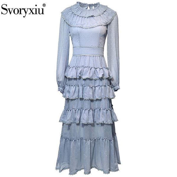 casual dresses svoryxiu designer summer party elegant long dress women's lantern sleeve flocking dot cascading ruffle vintage, Black;gray
casual dresses svoryxiu designer summer party elegant long dress women's lantern sleeve flocking dot cascading ruffle vintage, Black;gray