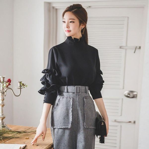 women's blouses & shirts social female shirt for woman 2021 korean fashion style office elegant blouse womens and kk2658, White
women's blouses & shirts social female shirt for woman 2021 korean fashion style office elegant blouse womens and kk2658, White