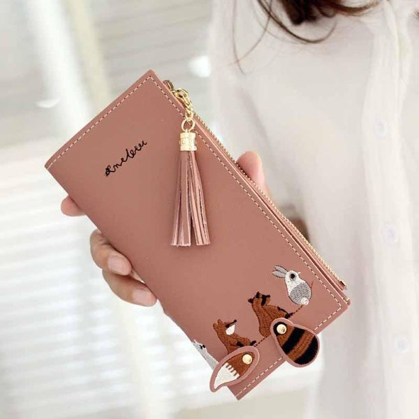 wallets fashion embroidery pu leather women tassel women's purses coin purse lady's long wallet cards holder lovely money bag, Red;black
wallets fashion embroidery pu leather women tassel women's purses coin purse lady's long wallet cards holder lovely money bag, Red;black