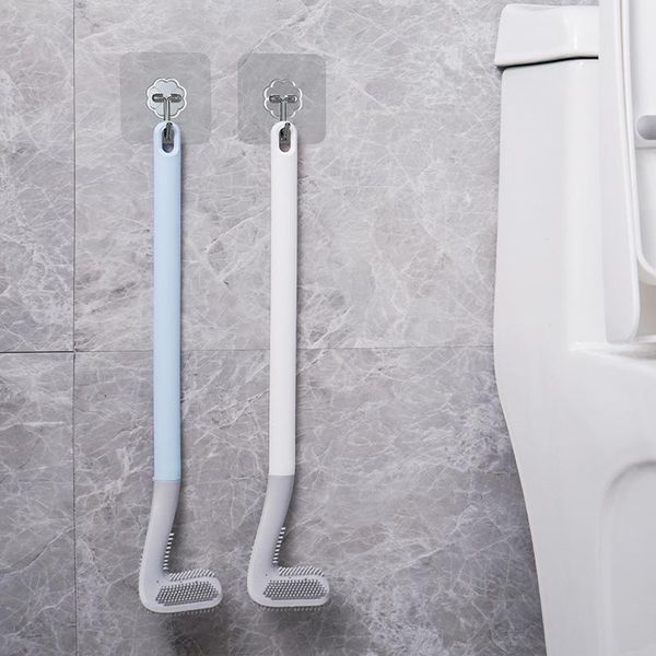 bath accessory set 2pc golf toilet brush wall-mounted soft glue no dead corner daily necessities long handle cleaning 
bath accessory set 2pc golf toilet brush wall-mounted soft glue no dead corner daily necessities long handle cleaning