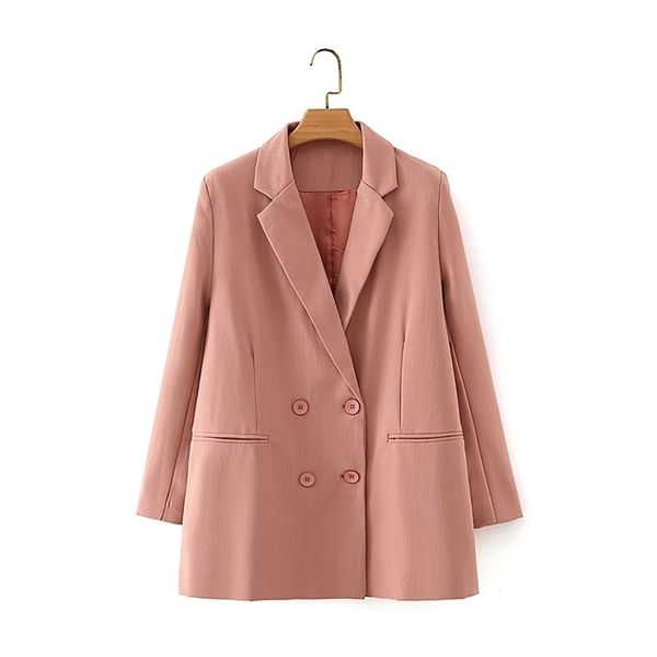 elegant women pink solid blazer jackets fashion ladies chic button suits casual female streetwear girls vintage 210527, White;black
elegant women pink solid blazer jackets fashion ladies chic button suits casual female streetwear girls vintage 210527, White;black