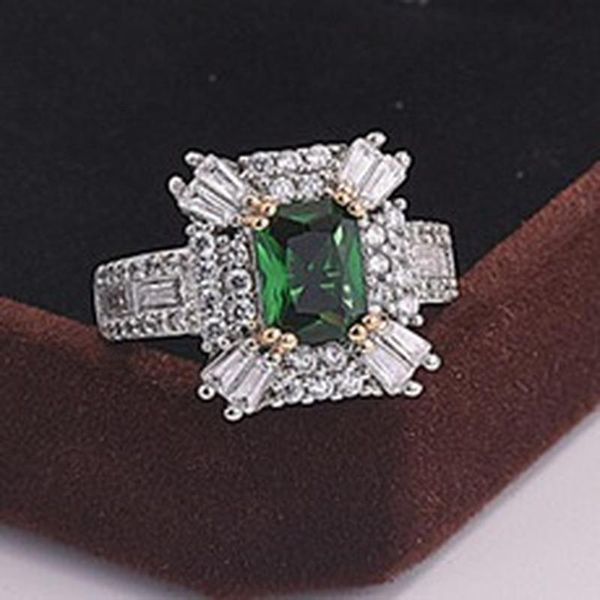 wedding rings fashion square cut zircon green stone jewelry silver color pave white crystal for women luxury, Slivery;golden
wedding rings fashion square cut zircon green stone jewelry silver color pave white crystal for women luxury, Slivery;golden