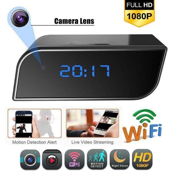 wifi clock camera mini ip cam video audio dv dvr recorder night vision motion detect home security p2p micro camcorder cameras
wifi clock camera mini ip cam video audio dv dvr recorder night vision motion detect home security p2p micro camcorder cameras