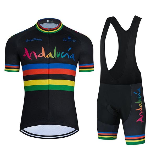 racing sets 2021 andalucia cycling jersey 9d bike pants suit men summer quick dry pro shirts maillot culotte wear, Black;blue
racing sets 2021 andalucia cycling jersey 9d bike pants suit men summer quick dry pro shirts maillot culotte wear, Black;blue