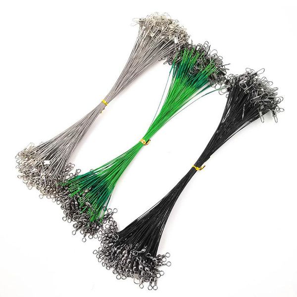 20pcs 15cm-50cm anti bite steel fishing line wire leader with swivel accessory lead core leash braid
20pcs 15cm-50cm anti bite steel fishing line wire leader with swivel accessory lead core leash braid