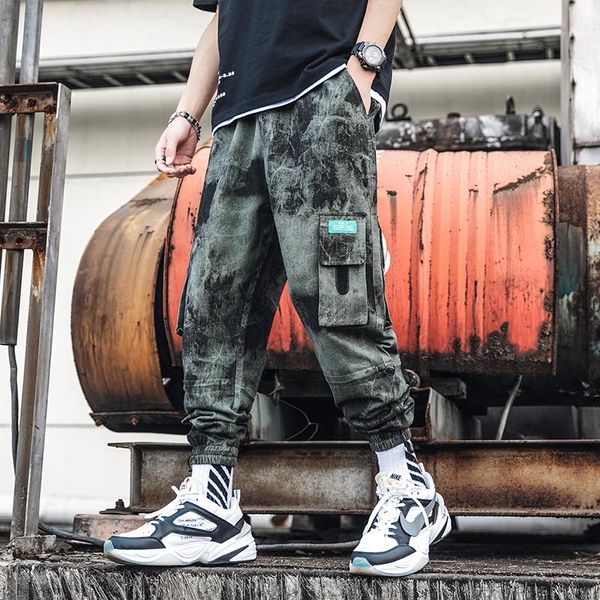 men's pants harajuku men ankle-length hip hop cargo streetwear nice japanese mens korean fashions joggers trousers, Black
men's pants harajuku men ankle-length hip hop cargo streetwear nice japanese mens korean fashions joggers trousers, Black