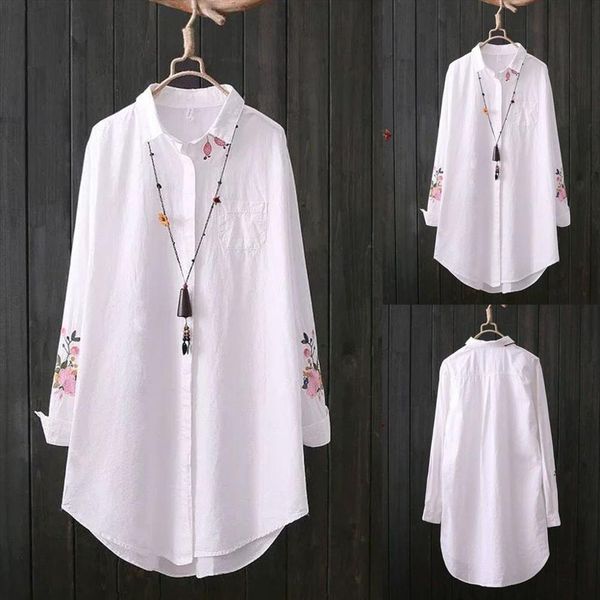 100% cotton plus size womens blouses feather embroidery white long 3 4 sleeve art loose ladies office work button
100% cotton plus size womens blouses feather embroidery white long 3 4 sleeve art loose ladies office work button
