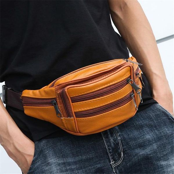 high capacity men waist bag leather waterproof crossbody messenger bags chest for phone pouch male travel 20#72
high capacity men waist bag leather waterproof crossbody messenger bags chest for phone pouch male travel 20#72