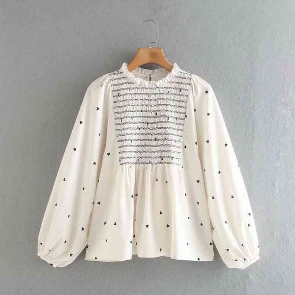 casual loose preppy style pullover shirts women spring puff sleeve patchwork female sweet nx9829 210525, White
casual loose preppy style pullover shirts women spring puff sleeve patchwork female sweet nx9829 210525, White