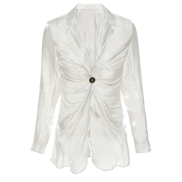 women's suits & blazers white pleated casual women elegant lapel long sleeve loose fit jackets fashion tide spring autumn 2021 womens b, White;black
women's suits & blazers white pleated casual women elegant lapel long sleeve loose fit jackets fashion tide spring autumn 2021 womens b, White;black