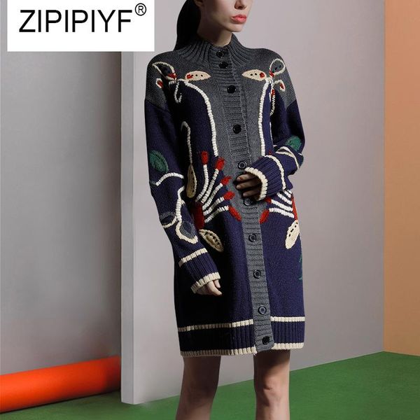 women's sweaters fashion woman print single breasted knitted coat o-neck long sleeve loose outwear female casual cardigans c2349, White;black
women's sweaters fashion woman print single breasted knitted coat o-neck long sleeve loose outwear female casual cardigans c2349, White;black