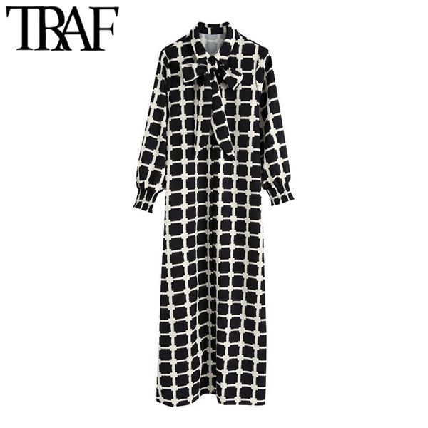 women chic fashion printed button-up midi dress vintage bow tie collar three quarter sleeve female dresses mujer 210507, Black;gray
women chic fashion printed button-up midi dress vintage bow tie collar three quarter sleeve female dresses mujer 210507, Black;gray