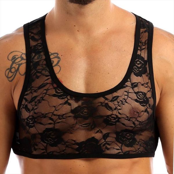mens sissy clubwear see through sheer lingerie night vest tank floral lace short crop nightwear sleepwear, White;black
mens sissy clubwear see through sheer lingerie night vest tank floral lace short crop nightwear sleepwear, White;black