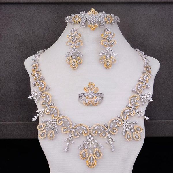 earrings & necklace blachette elegant shiny flower trendy bangle ring luxury nigerian dubai jewelry for wedding bridal, Silver
earrings & necklace blachette elegant shiny flower trendy bangle ring luxury nigerian dubai jewelry for wedding bridal, Silver