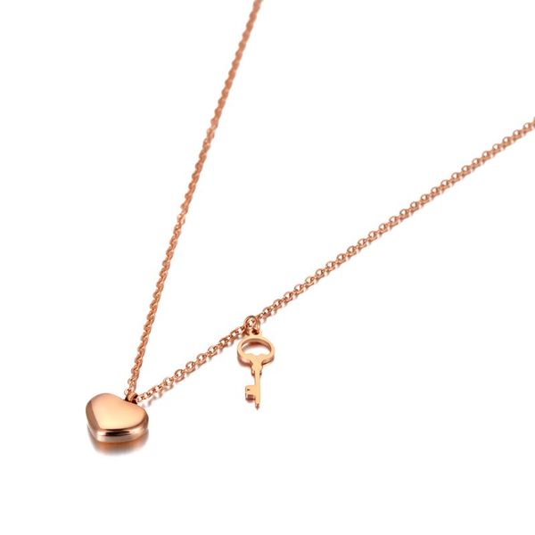 pendant necklaces trendy goth stainless steel heart & key charm rose gold chain link choker necklace for women n20058, Silver
pendant necklaces trendy goth stainless steel heart & key charm rose gold chain link choker necklace for women n20058, Silver