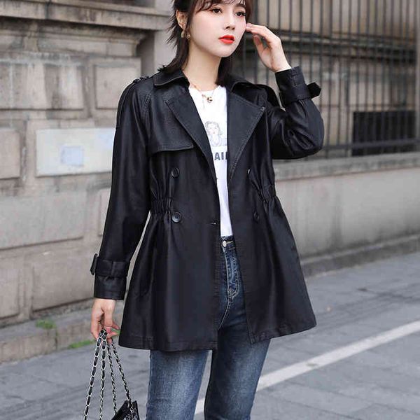 2021 spring autumn new leisure medium and long cloth korean washed pu leather et women's coat batch, Black;brown
2021 spring autumn new leisure medium and long cloth korean washed pu leather et women's coat batch, Black;brown