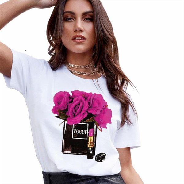 Vogue Perfume Vase White Mens Tops And Women Summer Flower Short Sleeve Lady Ladies Womens Graphic Female Tee, White;black
Vogue Perfume Vase White Mens Tops And Women Summer Flower Short Sleeve Lady Ladies Womens Graphic Female Tee, White;black