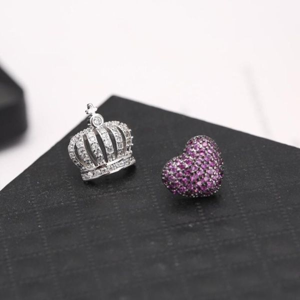 stud crown heart asymmetry elegant literary 925 sterling silver temperament personality trendy female earrings sea187, Golden;silver
stud crown heart asymmetry elegant literary 925 sterling silver temperament personality trendy female earrings sea187, Golden;silver